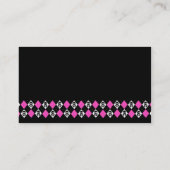 Carte De Visite Jacquard de crâne ; vente de site Web (Dos)