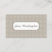 Carte de visite Jacquard gris (Devant)