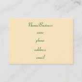 Carte de visite Jacquard rétro (Dos)