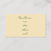 Carte de visite Jacquard rétro (Dos)