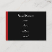 Carte de visite Jacquard rétro (Dos)