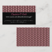Carte De Visite Jacquard ; vente de site Web (Devant / Derrière)
