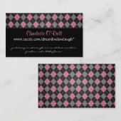 Carte De Visite Jacquard ; vente de site Web (Devant / Derrière)