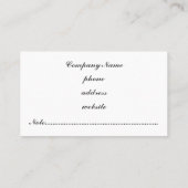 Carte de visite Jacquard vert classique (Dos)