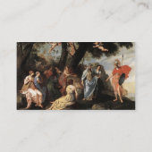 Carte De Visite Jacques Stella Minerva avec les Muses (Dos)