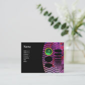 Carte De Visite Jade ABSTRAIT TECHNO MONOGRAM vert (Debout devant)