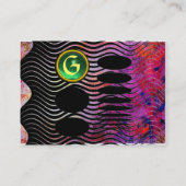 Carte De Visite Jade ABSTRAIT TECHNO MONOGRAM vert (Dos)
