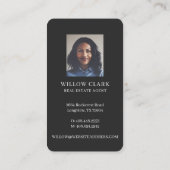 Carte De Visite Jade Aquarelle Porte Avant Wreath Immobilier (Dos)