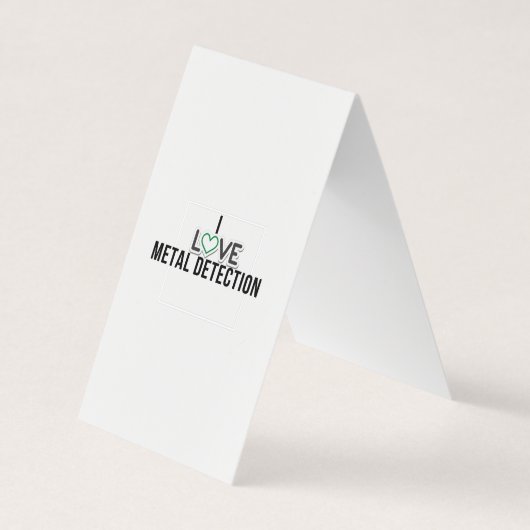 Carte De Visite J'adore la détection des métaux (Devant)