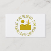 Carte De Visite J'adore le désert (Dos)