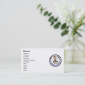 Carte De Visite J'adore le scrapbooking (Debout devant)