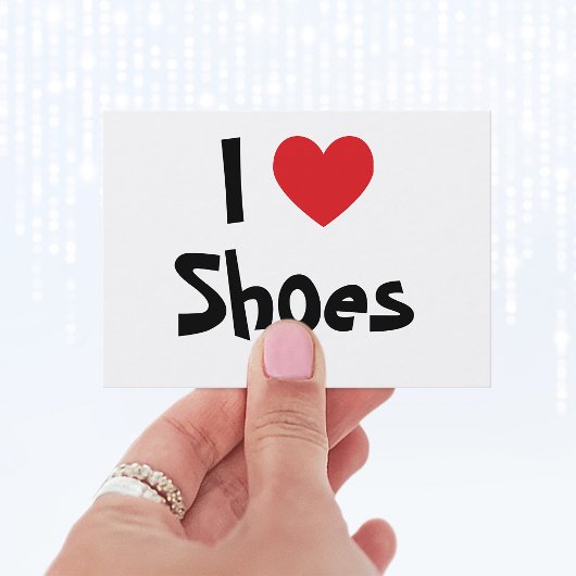 Carte de visite J'adore les chaussures