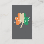 Carte De Visite J'adore l'irlandais ! (Devant)