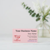 Carte De Visite J'ai embrassé un chien (Debout devant)