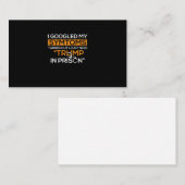 Carte De Visite J'Ai Googlé Mes Symptômes Il S'Est Avéré Que J'Ava (Devant / Derrière)