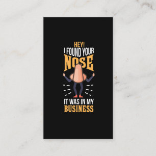 Carte De Visite J'ai trouvé le nez dans mes employés d'entrepris
