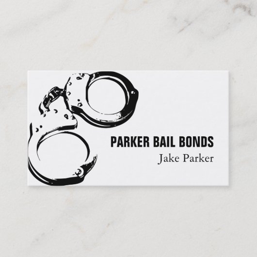 Carte De Visite Jail Bail Bonds Company (Devant)