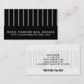 Carte De Visite Jail Bail Bonds Company (Devant / Derrière)