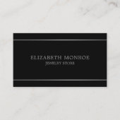 Carte De Visite Jaillier moderne en argent, Joaillier (Devant)