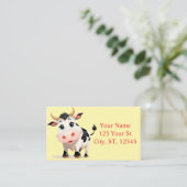 Carte De Visite J'Aime Cows Art Thunder_Cove (Debout devant)
