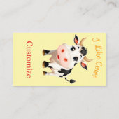 Carte De Visite J'Aime Cows Art Thunder_Cove (Dos)