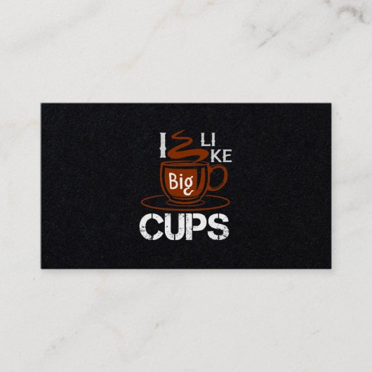 Carte De Visite J'Aime La Big Cup (Devant)