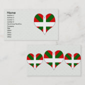 Carte De Visite J'aime le basque (Devant / Derrière)