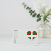 Carte De Visite J'aime le basque (Debout devant)