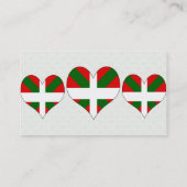 Carte De Visite J'aime le basque (Dos)