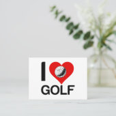CARTE DE VISITE J'AIME LE GOLF (Debout devant)