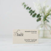 Carte De Visite J'aime le jazz (Debout devant)
