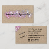 Carte De Visite J'aime les étoiles faites à la main par nom avec l (Devant / Derrière)