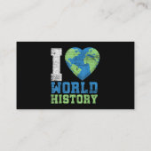 Carte De Visite J'aime l'histoire du monde (Dos)