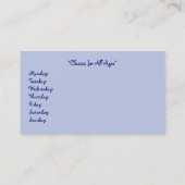 Carte De Visite J'aime patiner (Dos)