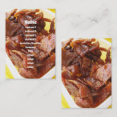 Carte De Visite Jambon séché doux et aigre [Muu Wan] (Devant / Derrière)