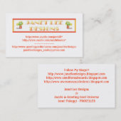 Carte De Visite Janet Lee Designs-Carte de visite (Devant / Derrière)