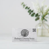 Carte De Visite Janitor | Cleaning Servicemen (Debout devant)