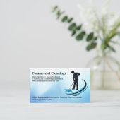 Carte De Visite Janitor Mopping | Nettoyage domestique (Debout devant)