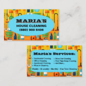 Carte de visite Janitorial du nettoyage simple de (Devant / Derrière)