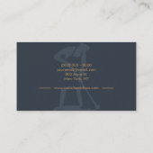 Carte De Visite Janitorial Ménage Pro Hommes Marine (Dos)