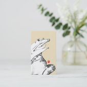 Carte De Visite Japanese brush style frog illustration (Debout devant)