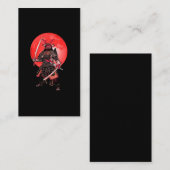 Carte De Visite Japon Arts martiaux Japonais Samurai guerrier (Devant / Derrière)