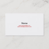 Carte de visite japonais (Dos)