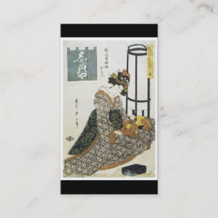Carte de visite japonais antique d'art