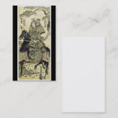 Carte de visite japonais antique d'art (Devant / Derrière)