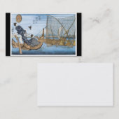Carte de visite japonais antique d'art (Devant / Derrière)