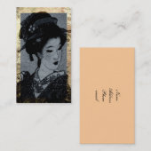 Carte de visite japonais de carte de profil de (Devant / Derrière)