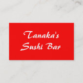 Carte de visite japonais de la meilleure qualité (Dos)