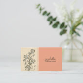 Carte de visite japonais Floral Melon (Debout devant)