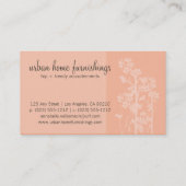 Carte de visite japonais Floral Melon (Dos)